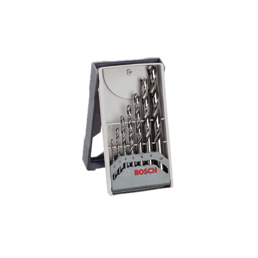 Präzises Bosch HSS-Metallbohrer-Set (2–10 mm) für E-Bike-Umbau & Rahmenmontage. Ideal für Akkuhalter/Nietmuttern. Anleitung: Pilotbohrung, stufenweise aufbohren, Schneidöl, entgraten.